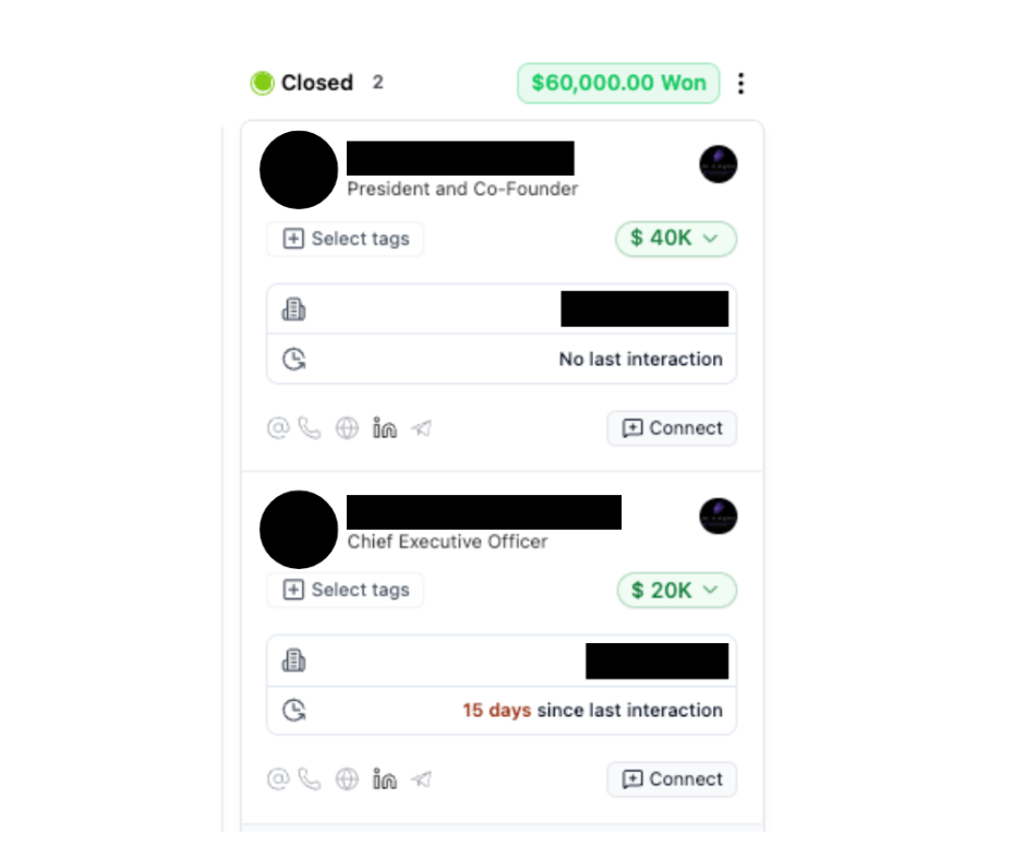 $60,000 deal closed through LinkedIn outreach